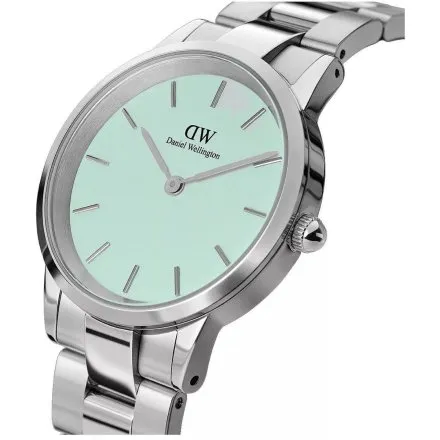 Zegarek Daniel Wellington Iconic DW00100539 36mm srebrny z błękitną tarczą
