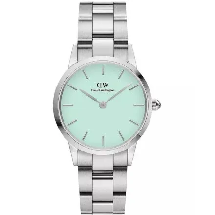 Zegarek Daniel Wellington Iconic DW00100539 36mm srebrny z błękitną tarczą