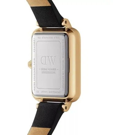 Zegarek Daniel Wellington Quadro Pressed Sheffield DW00100560 20mm damski na pasku skórzanym
