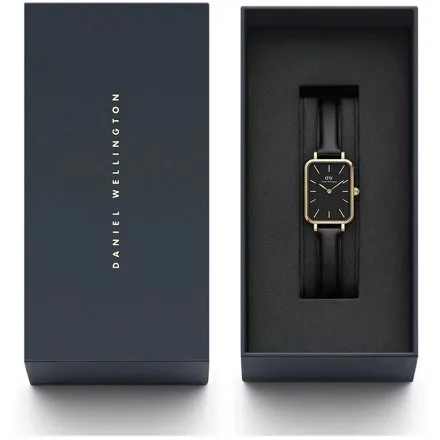 Zegarek Daniel Wellington Quadro Pressed Sheffield DW00100560 20mm damski na pasku skórzanym