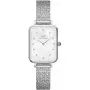 Zegarek Daniel Wellington Quadro Pressed Piano DW00100580 20 mm srebrny z perłową tarczą