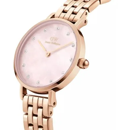 Zegarek Daniel Wellington Petite DW00100617 28mm różowozłoty z masą perłową na tarczy