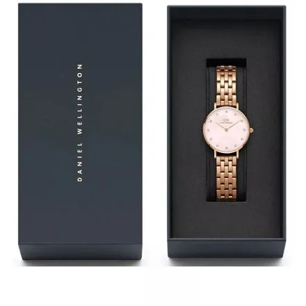 Zegarek Daniel Wellington Petite DW00100617 28mm różowozłoty z masą perłową na tarczy