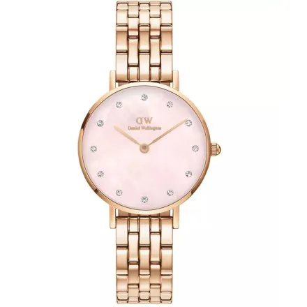 Zegarek Daniel Wellington Petite DW00100617 28mm różowozłoty z masą perłową na tarczy