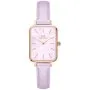 Zegarek Daniel Wellington Quadro Lavender DW00100637 20 mm różowozłoty na pasku