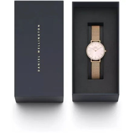 Zegarek Daniel Wellington Petite Lumine DW00100663 28mm różowozłoty z masą perłową na tarczy