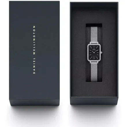 Zegarek Daniel Wellington Quadro Lumine DW00100667 40mm srebrny z bransoletką