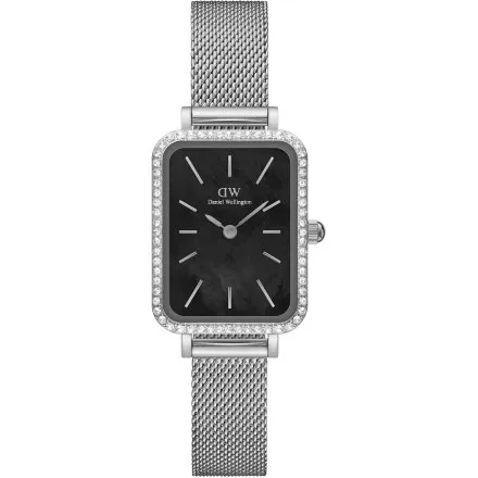 Zegarek Daniel Wellington Quadro Lumine DW00100667 40mm srebrny z bransoletką