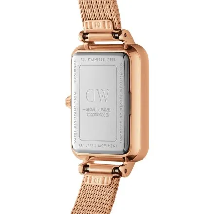 Zegarek Daniel Wellington Quadro Lumine DW00100669 40mm różowozłoty z masą perłową na tarczy