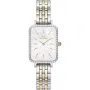 Zegarek Daniel Wellington Quadro Lumine DW00100671 40mm srebrny prostokątny z masą perłową