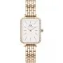 Zegarek Daniel Wellington Quadro Lumine DW00100672 40mm różowozłoty z kryształkami na kopercie
