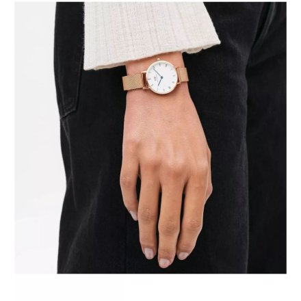 Zegarek Daniel Wellington DW00100681 Petite Melrose 28mm damski z cyframi rzymskimi