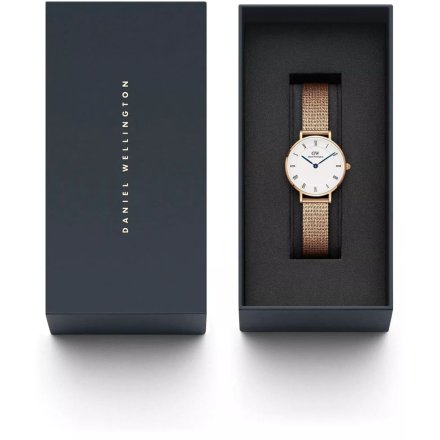 Zegarek Daniel Wellington DW00100681 Petite Melrose 28mm damski z cyframi rzymskimi
