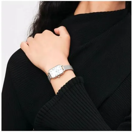 Zegarek Daniel Wellington DW00100690 Quadro Starling 20mm damski z cyframi rzymskimi