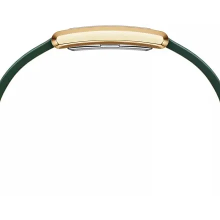 Zegarek Daniel Wellington Bound Crocodile Champagne Sunray Gold DW00100695 22mm złoty damski z zielonym paskiem