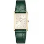Zegarek Daniel Wellington Bound Crocodile Champagne Sunray Gold DW00100695 22mm złoty damski z zielonym paskiem
