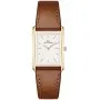 Zegarek Daniel Wellington Bound Durham Gold DW00100696 22mm złoty damski z brązowym paskiem