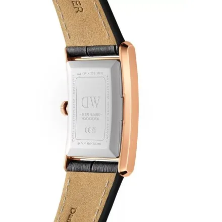 Zegarek Daniel Wellington Bound Black Crocodile Rose Gold DW00100698 24mm damski na pasku skórzanym