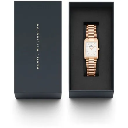 Zegarek Daniel Wellington Bound 9-Link Rose Gold DW00100699 22mm różowozłoty na bransolecie