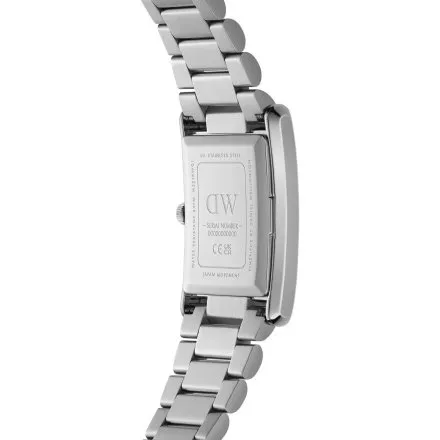 Zegarek Daniel Wellington Bound 3-Link Silver DW00100700 22mm srebrny na bransolecie