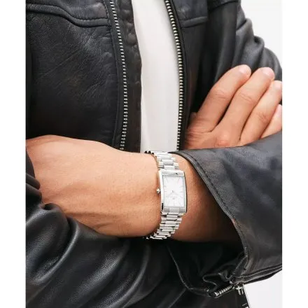 Zegarek Daniel Wellington Bound 3-Link Silver DW00100700 22mm srebrny na bransolecie