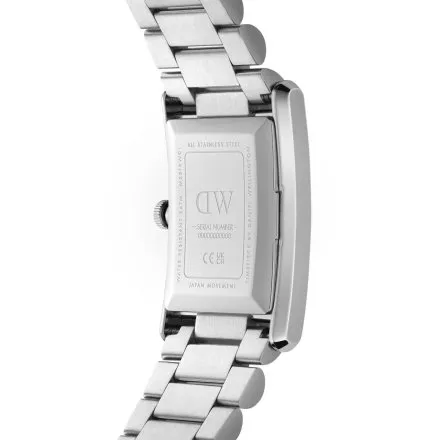 Zegarek Daniel Wellington Bound 3-Link Silver DW00100701 24mm srebrny na bransolecie