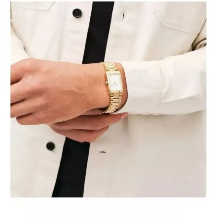 Zegarek Daniel Wellington Bound 3-Link Gold DW00100703 24mm złoty na bransolecie