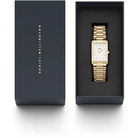 Zegarek Daniel Wellington Bound 3-Link Gold DW00100703 24mm złoty na bransolecie