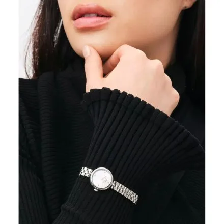 Zegarek Daniel Wellington DW00100719 Elan Lumine Unitone Silver 22mm damski na bransolecie