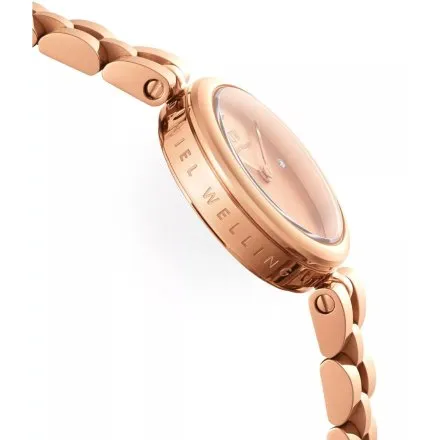 Zegarek Daniel Wellington DW00100720 Elan Lumine Unitone Rose Gold 22mm damski na bransolecie
