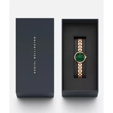Zegarek Daniel Wellington DW00100721 Elan Lumine Malachite Rose Gold 22mm damski z zieloną tarczą