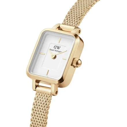 Zegarek Daniel Wellington DW00100725 Quadro Mini Evergold 15mm złoty z bransoletką