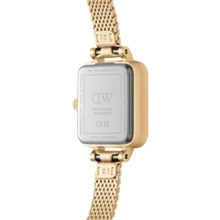 Zegarek Daniel Wellington DW00100725 Quadro Mini Evergold 15mm złoty z bransoletką