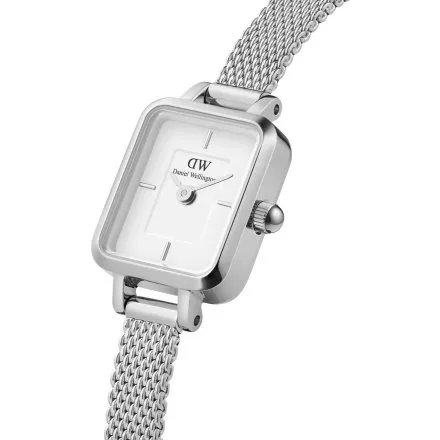 Zegarek Daniel Wellington DW00100726 Quadro Mini Sterling 15mm srebrny z bransoletką