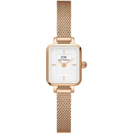 Zegarek Daniel Wellington DW00100727 Quadro Mini Melrose 15mm różowozłoty z bransoletką