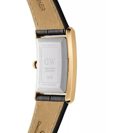 Zegarek Daniel Wellington Bound Black Crocodile Gold DW00100740 22mm damski na pasku skórzanym