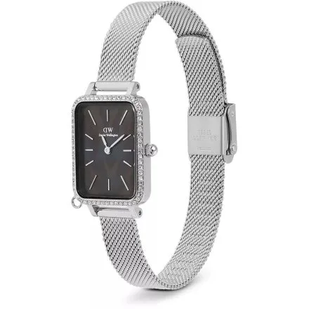 Zegarek Daniel Wellington Quadro Charm DW00100747 20mm srebrny z bransoletką