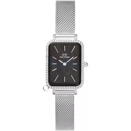 Zegarek Daniel Wellington Quadro Charm DW00100747 20mm srebrny z bransoletką