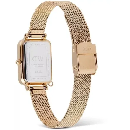 Zegarek Daniel Wellington Quadro Charm DW00100749 20mm złoty z masą perłową na tarczy