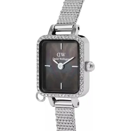 Zegarek Daniel Wellington Quadro Charm DW00100750 15mm srebrny z bransoletką