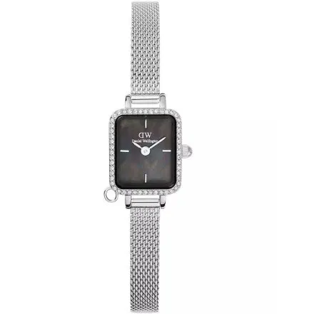 Zegarek Daniel Wellington Quadro Charm DW00100750 15mm srebrny z bransoletką