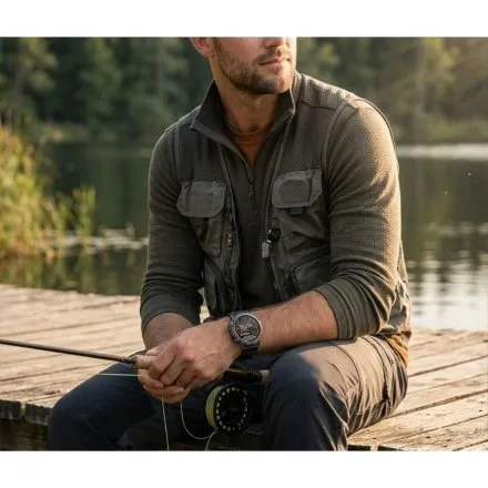 GRAVITY GT42-3 srebrny smartwatch męski AMOLED Z DODATKOWĄ BRANSOLETĄ