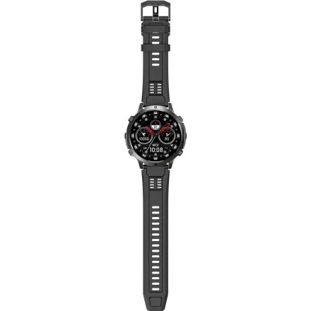 GRAVITY GT42-1 czarny smartwatch męski AMOLED Z DODATKOWĄ BRANSOLETĄ