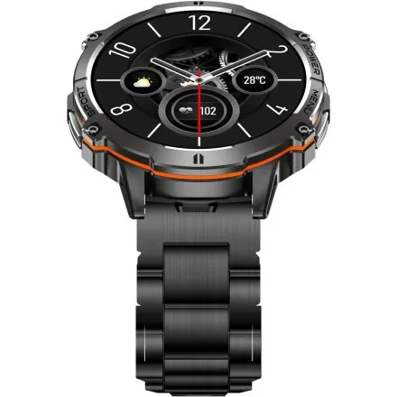 GRAVITY GT42-2 czarny smartwatch męski amoled z dodatkowym granatowym paskiem 