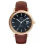 Zegarek Daniel Wellington Iconic Automatic DW00100758 40mm złoty na brązowym pasku