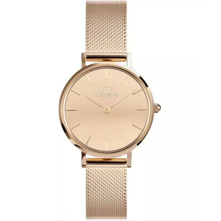 Zegarek Daniel Wellington Petite Reflection DW00100795 28mm różowozłoty z bransoletką