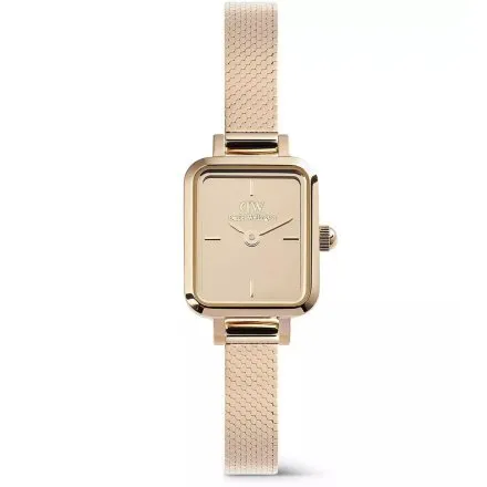 Zegarek Daniel Wellington DW00100799 Quadro Mini Reflection 15mm różowozłoty z bransoletką