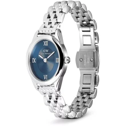Zegarek Daniel Wellington DW00100807 Ophelia Mini 22mm damski na bransolecie z granatową tarczą