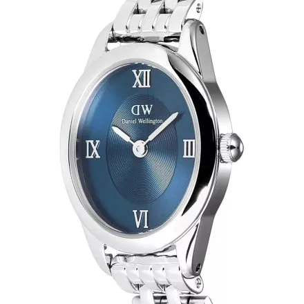 Zegarek Daniel Wellington DW00100807 Ophelia Mini 22mm damski na bransolecie z granatową tarczą