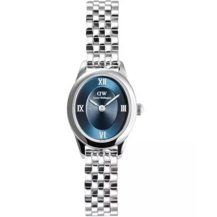 Zegarek Daniel Wellington DW00100807 Ophelia Mini 22mm damski na bransolecie z granatową tarczą